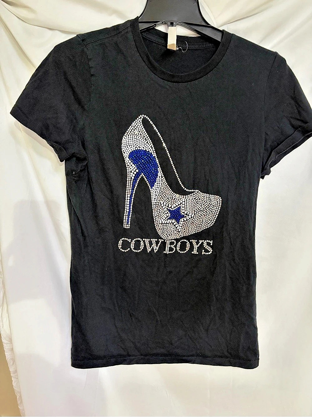 Bella Graphic Rhinestone Cowboy Tee in Black Size 2XL Like New
